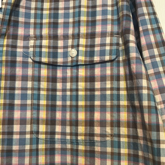 GAP Long Sleeve Button Down Shirt Size XL Slim Fit NWT Men’s Multicolor - Picture 4 of 6
